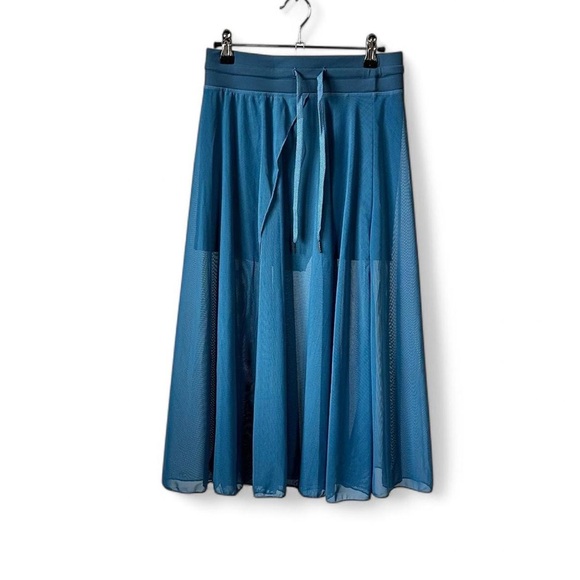 HALARA Dresses & Skirts - HALARA SPORTY MESH MAXI SKIRT ATHLETIC IN BLUE~ New with tags!~SIZE-SMALL